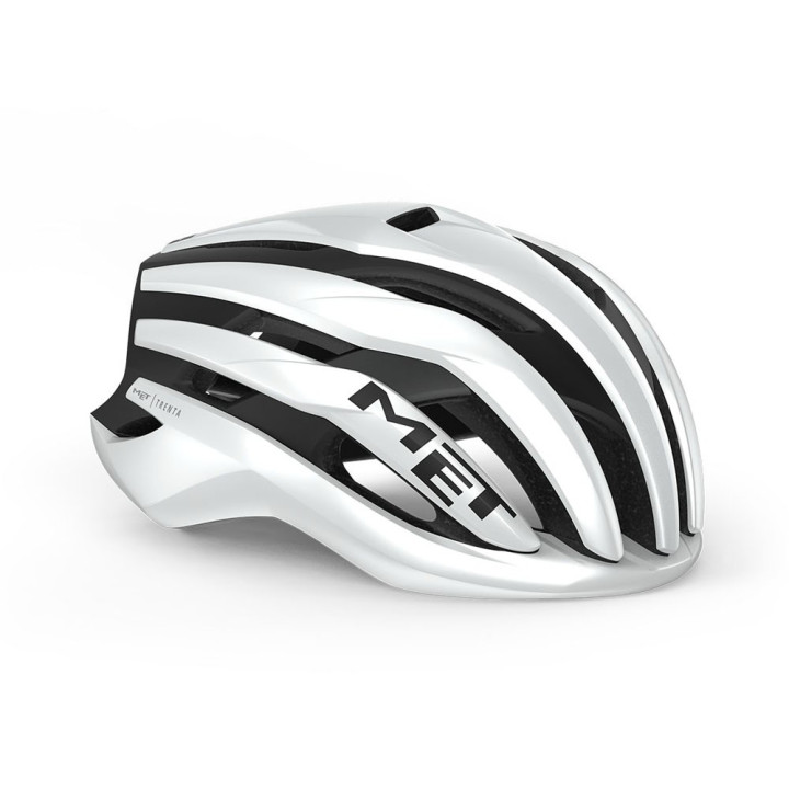 Met Casco Bici Trenta Mips White Black Matt Glossy Uomo