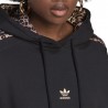 ADIDAS Originals Felpa Con Cappuccio Leo Nero Donna