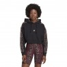 ADIDAS Originals Felpa Con Cappuccio Leo Nero Donna