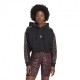 ADIDAS Originals Felpa Con Cappuccio Leo Nero Donna