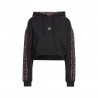 ADIDAS Originals Felpa Con Cappuccio Leo Nero Donna