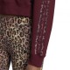 ADIDAS Originals Felpa Con Cappuccio Leo Bordeaux Donna