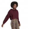 ADIDAS Originals Felpa Con Cappuccio Leo Bordeaux Donna