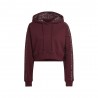 ADIDAS Originals Felpa Con Cappuccio Leo Bordeaux Donna