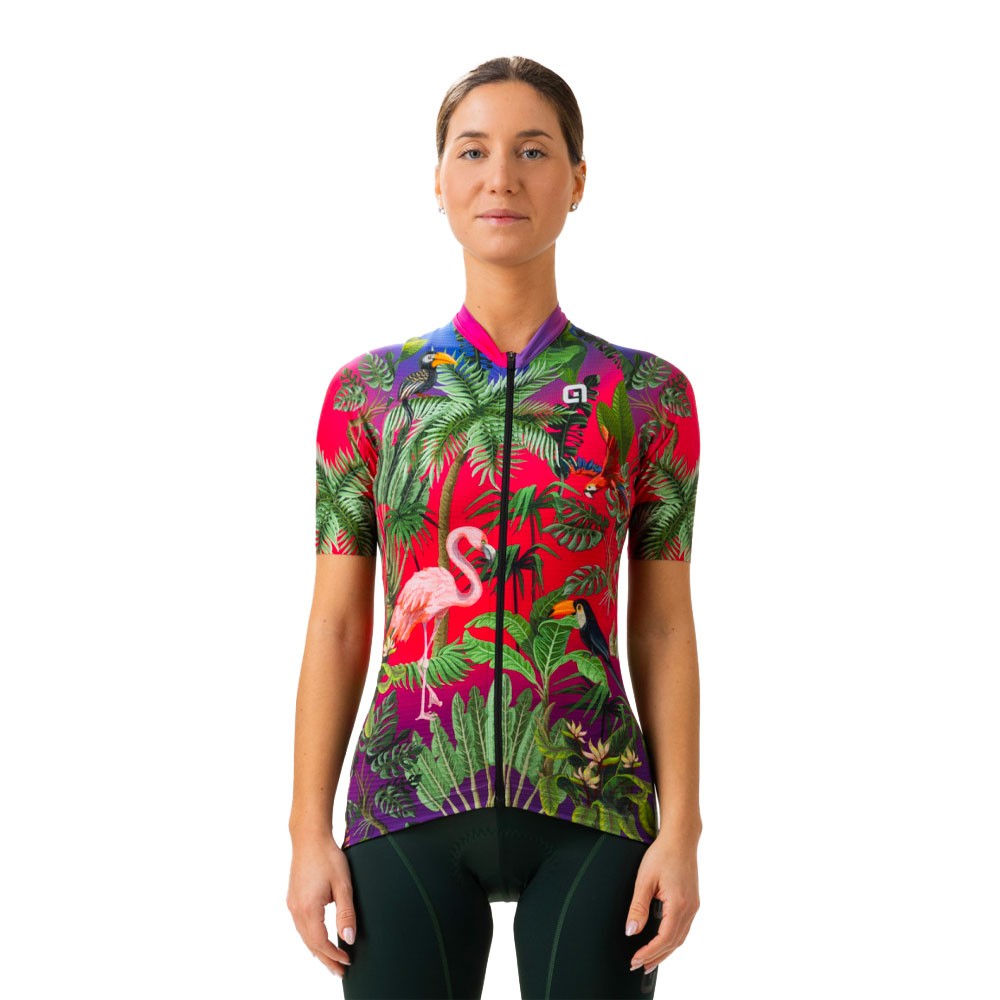 Image of Ale' Maglia Ciclismo Donna Guyana Pink Donna L