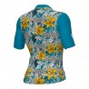 Ale' Maglia Ciclismo Donna Hibiscus Cobalt Green Donna