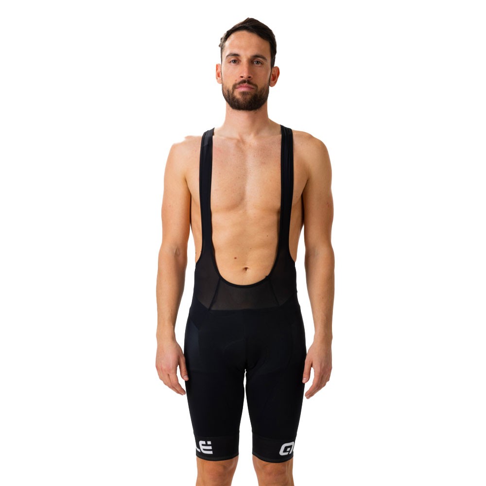 Ale' Salopette Ciclismo Corsa Black/White Uomo L
