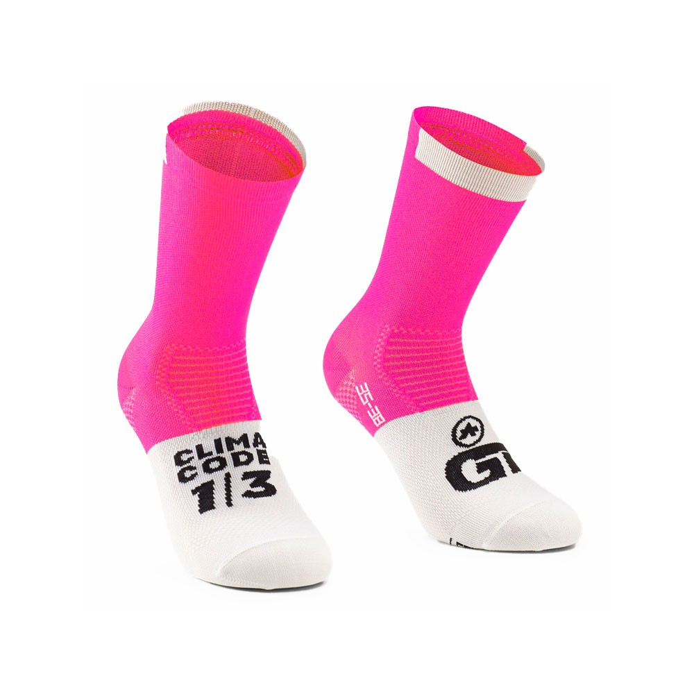 Image of Assos Calze Ciclismo Gt C2 Fluo Pink Uomo I