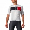 Castelli Maglia Ciclismo Prologo 7 Ivory/Light Black-Red Uomo