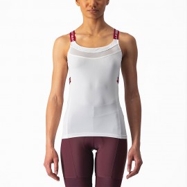 Castelli Top Ciclismo Donna Bavette Ivory/Persian Red Donna