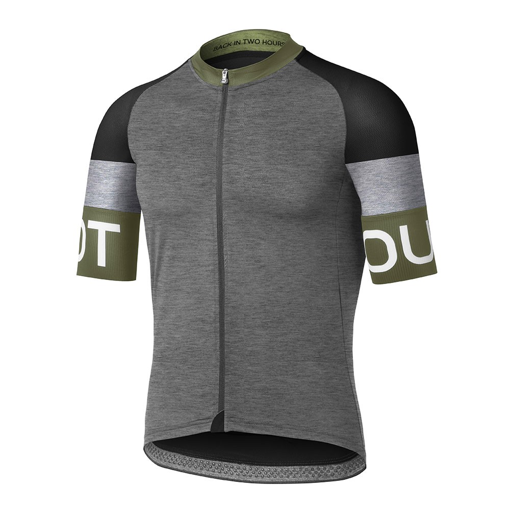 Image of Dotout Maglia Ciclismo Spin Melange Dark Grey-Green Uomo XL