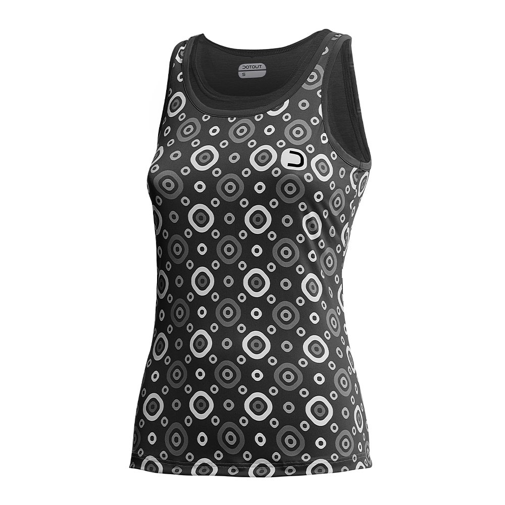 Image of Dotout Top Ciclismo Donna Check Black Donna L