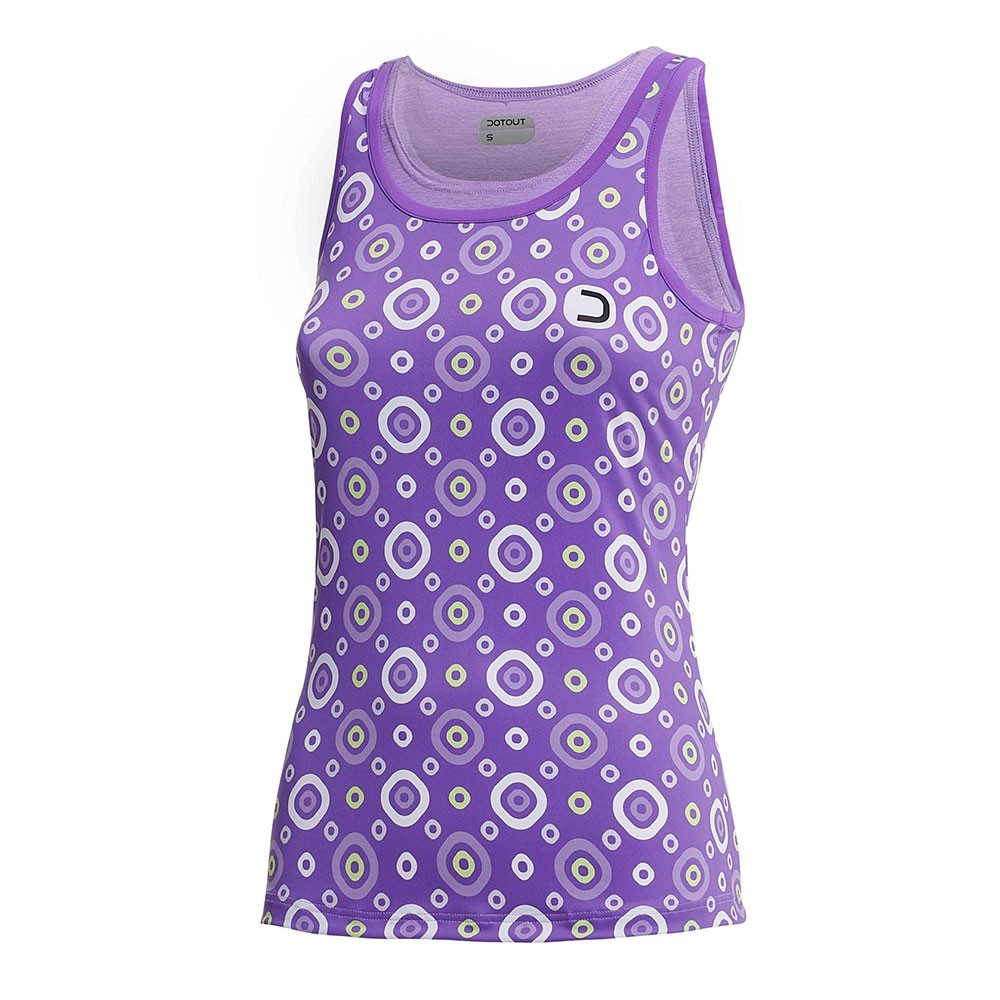 Dotout Top Ciclismo Donna Check Lilac Donna M