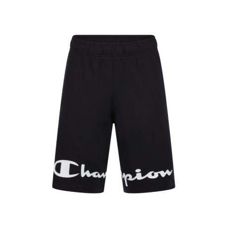 Champion Shorts Lungo Logo Nero Uomo