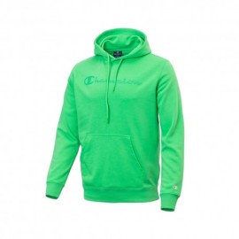 Champion Felpa Interloock Con Cappuccio Verde Uomo