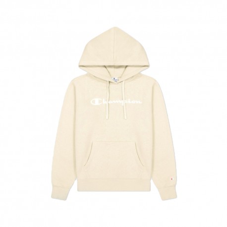 Champion Felpa Con Cappuccio Logo Sabbia Donna