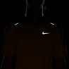 Nike T-Shirt Running Rise 365 Vivid Sulfur Reflective Argento Uomo