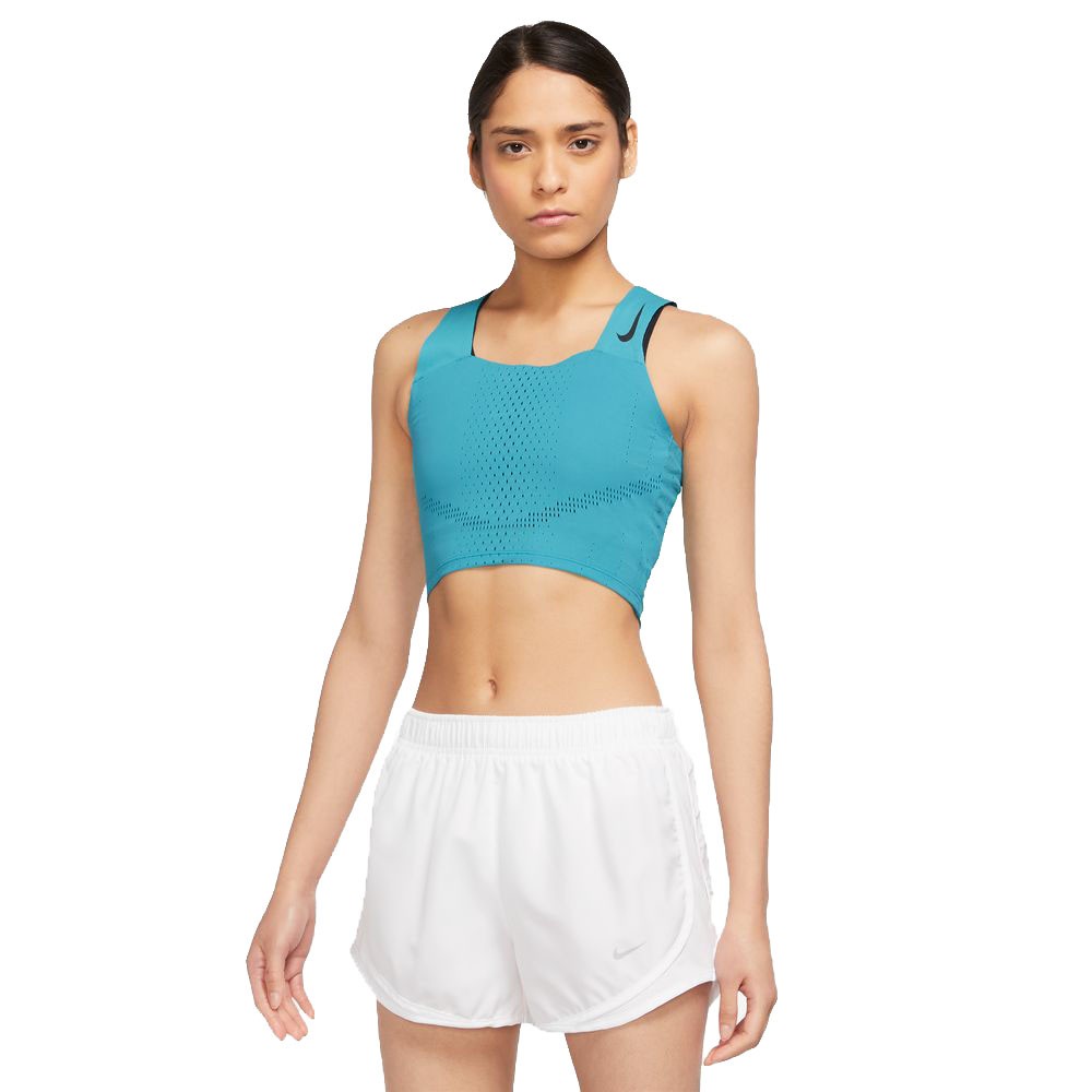 Nike Reggiseno Sportivo Aeroswift Rapid Teal Nero Donna L