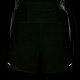 Nike Pantaloncini Running Stride 2In1 5" Lime Nero Uomo