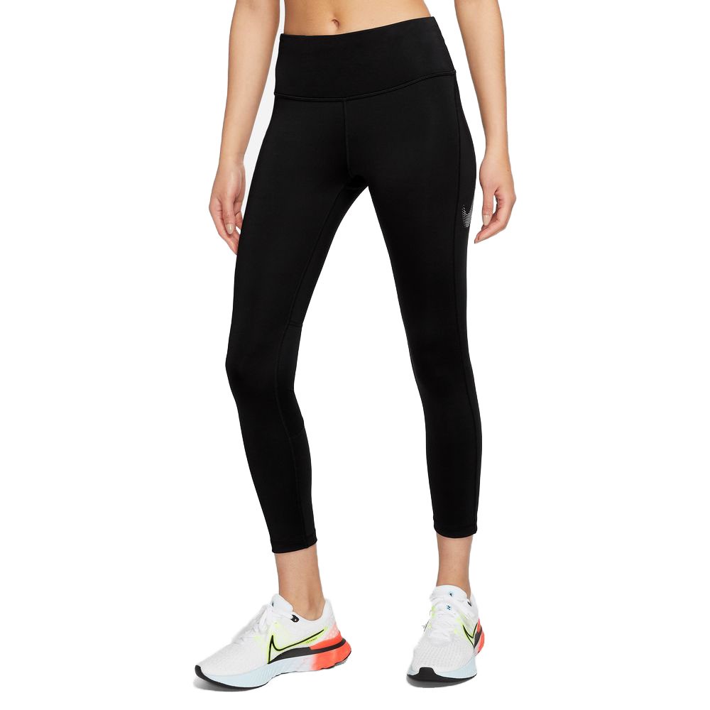 Image of Nike Leggings Running Fast 7 8 Nero Donna L