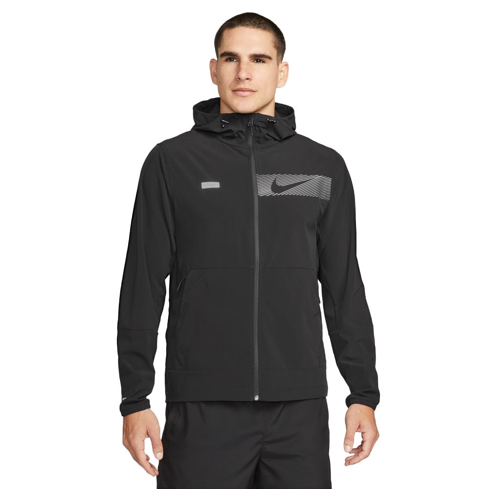 Image of Nike Giacca Running Unlimited Hoodie Flash Nero Reflective Uomo L