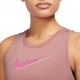 Nike Canotta Running Swoosh Hbr Rosso Stardust Fierce Rosa Donna