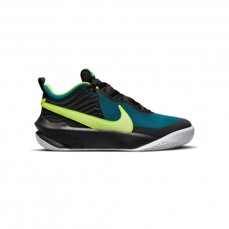 Nike Team Hustle 10 Gs Ottanio Lime - Scarpe Basket Bambino