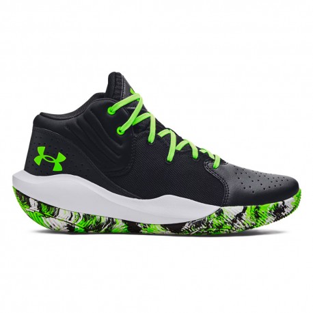 Under Armour Jet 21 Nero Lime - Scarpe Basket Uomo