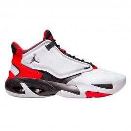 Nike Jordan Max Aura 4 Bianco Nero Rosso - Scarpe Basket Uomo