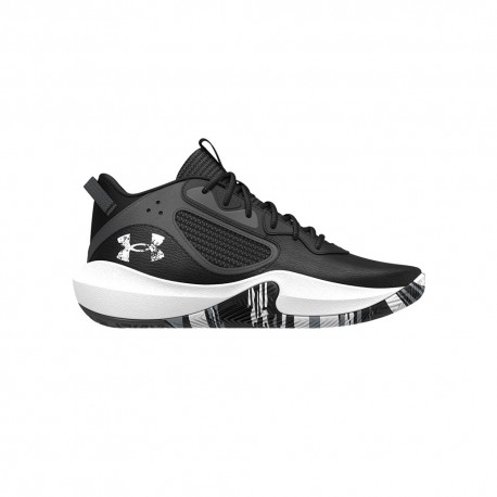 Under Armour Lockdown 6 Gs Nero Bianco - Scarpe Basket Bambino