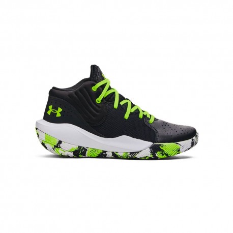Under Armour Jet 21 Nero Lime - Scarpe Basket Bambino