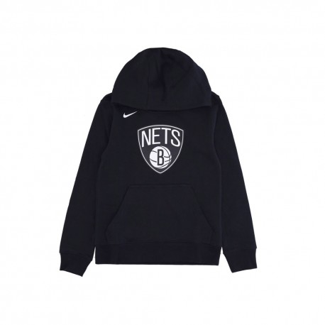 Nike Felpa Nba Flc Essent Nets Nero Bianco Bambino