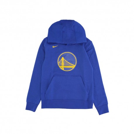 Nike Felpa Nba Flc Essent Warriors Blu Giallo Bambino