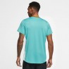 Nike Maglia Tennis Advantage Zip Bianco Washed Teal Bronzine Uomo