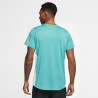 Nike Maglia Tennis Advantage Zip Bianco Washed Teal Bronzine Uomo