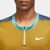 Nike Maglia Tennis Advantage Zip Bronzine Diffused Blue Was Uomo