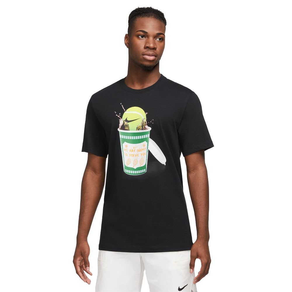 Image of Nike Maglia Tennis Heritage Nero Uomo L