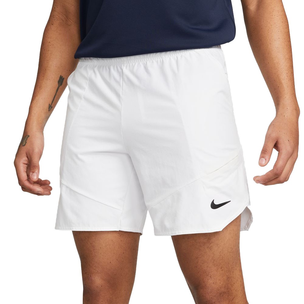 Nike Pantaloncini Tennis Advantage 7 Bianco Nero Uomo S