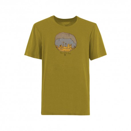 E 9 T-Shirt Alpinismo Cave Bamboo Grape Uomo