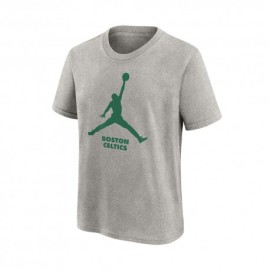 Nike T-Shirt Basket Nba Jordan Celtics Verde Bianco Bambino
