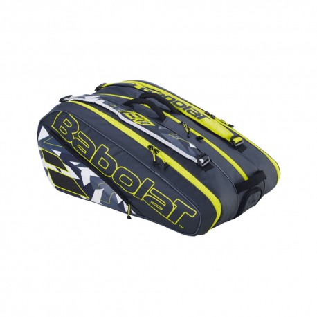 Babolat Borsa Tennis Rh Pure Aero X 12 Grigio Giallo Bianco Uomo
