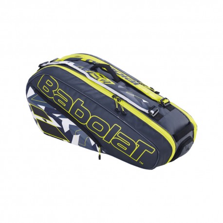 Babolat Borsa Tennis Rh Pure Aero X 6 Grigio Giallo Bianco Uomo