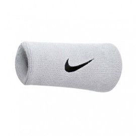 Nike Polsini Tennis Tergisudore Double Bianco Nero Uomo