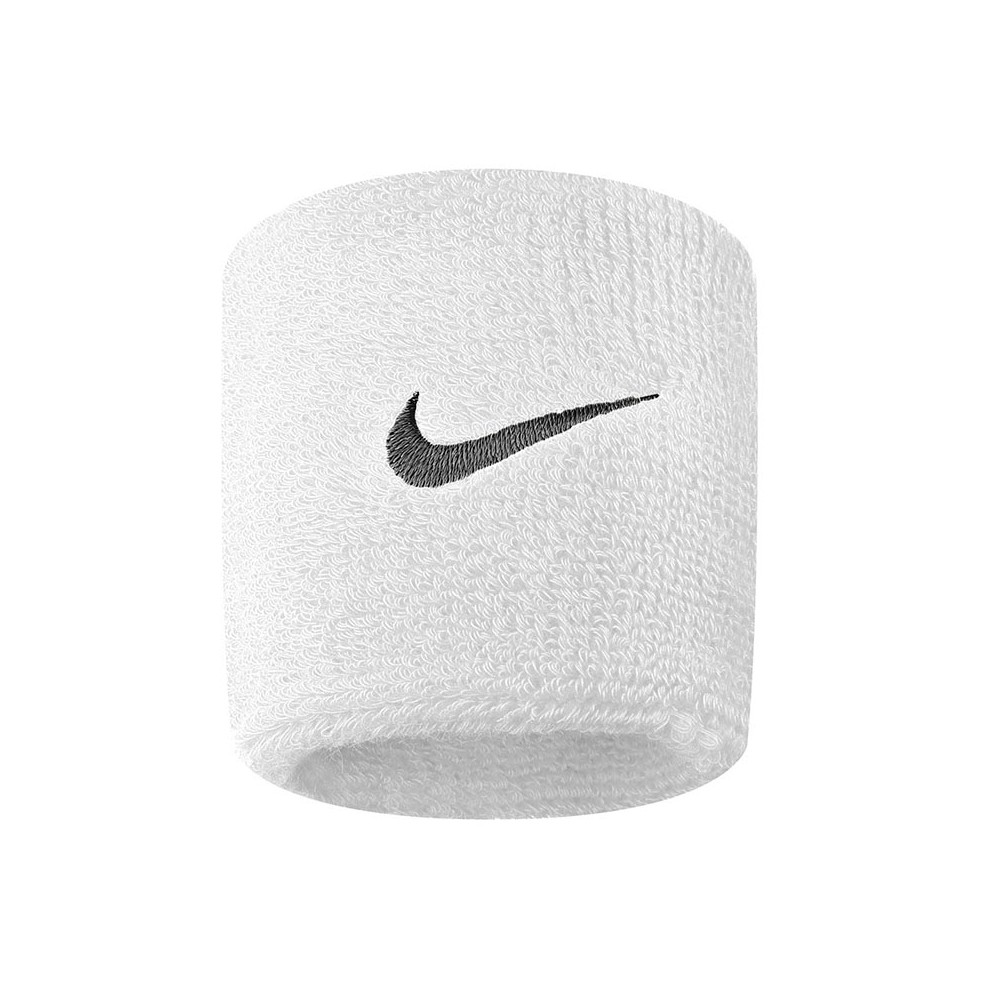 Image of Nike Polsini Tennis Tergisudore Swoosh Bianco Nero Uomo TU