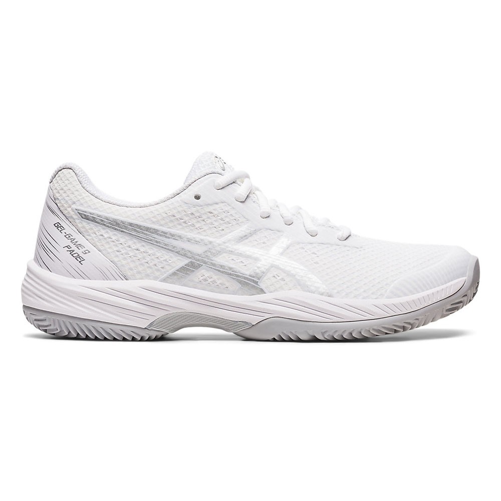 Asics Gel-Game 9 Bianco Argento - Scarpe Padel Donna EUR 37 / US 6