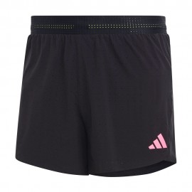 ADIDAS Pantaloncini Running Split Adizero Nero Uomo