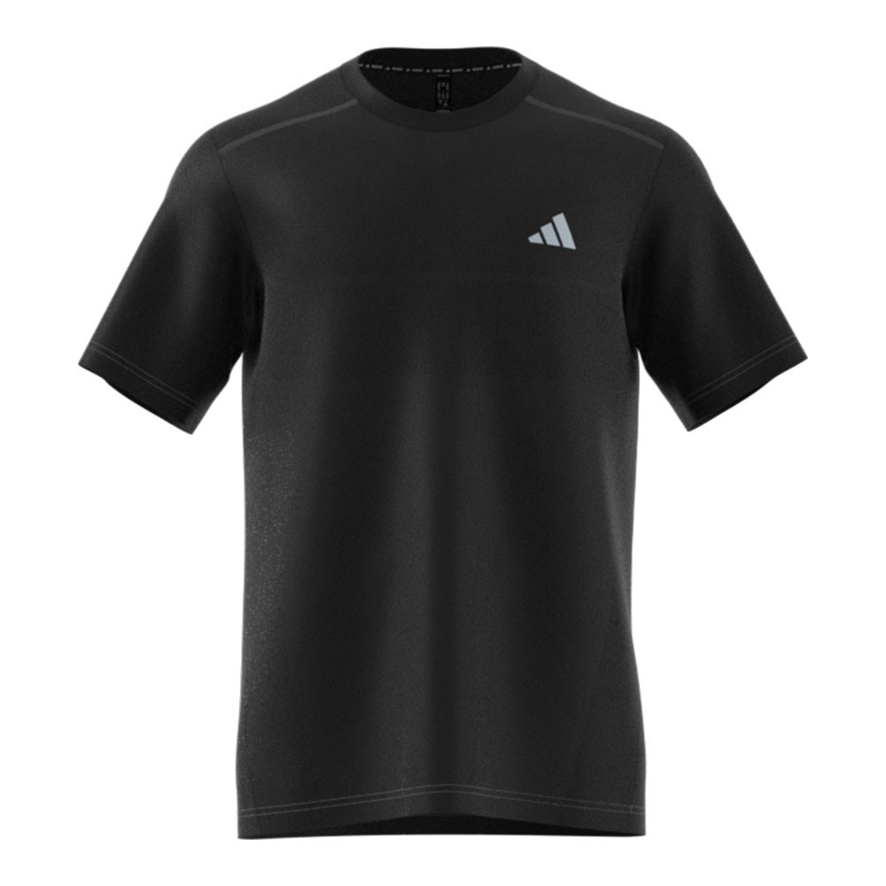 ADIDAS T-Shirt Running Ultimate Knit Nero Uomo XL