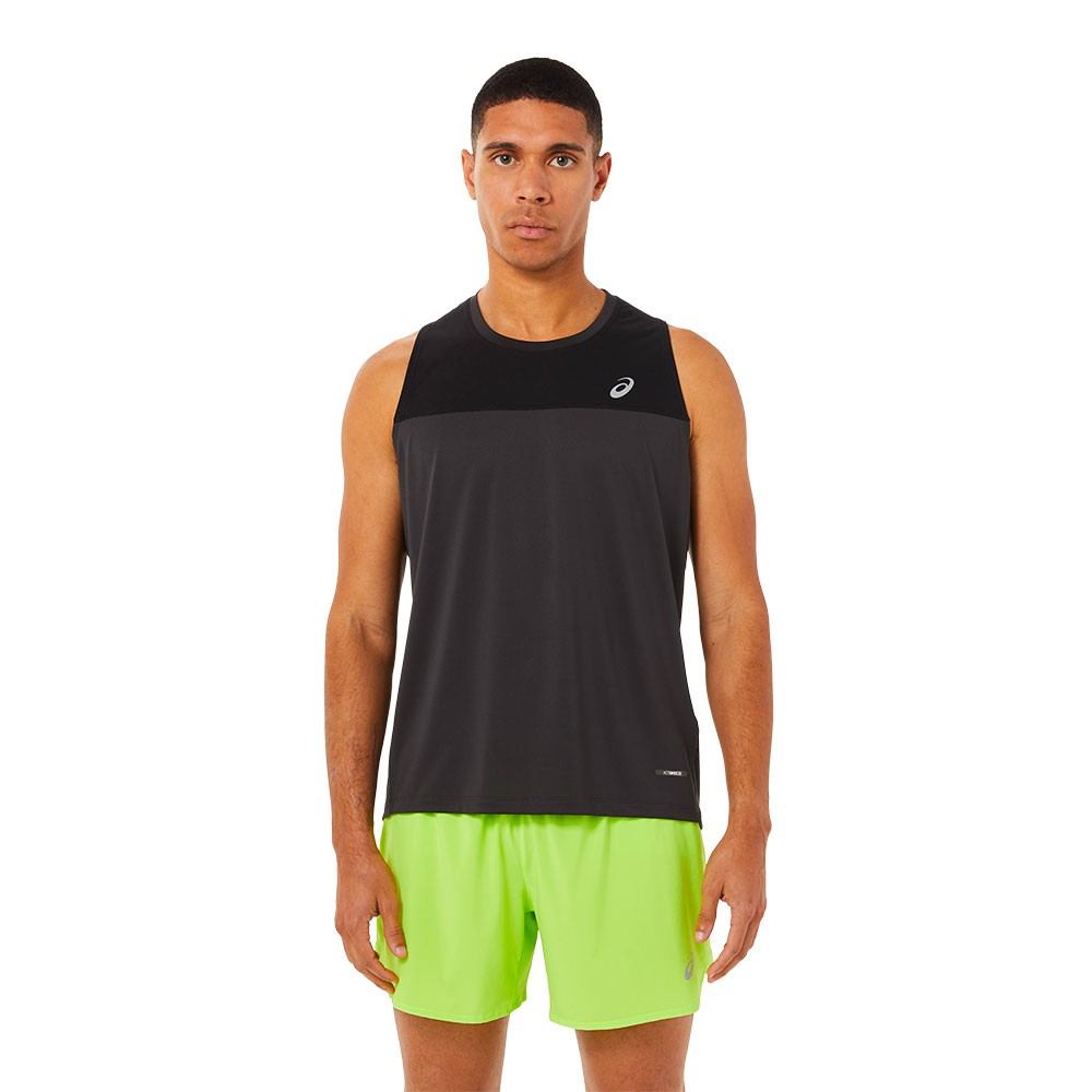 Asics Canotta Running Race Nero Uomo L