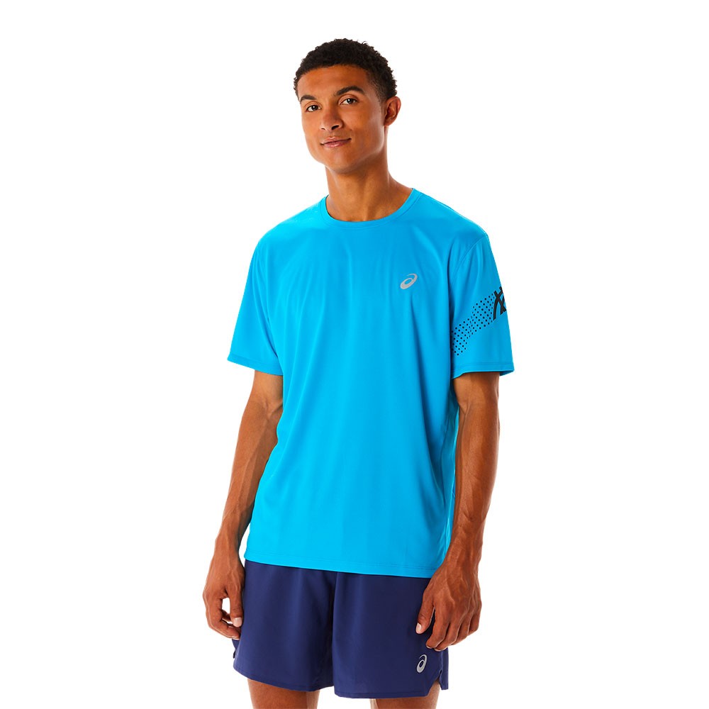 Asics Maglia Running Mm Icon Blue Uomo XL