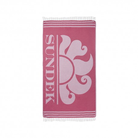 Sundek Telo Mare Cotone Logo Fuxia Uomo